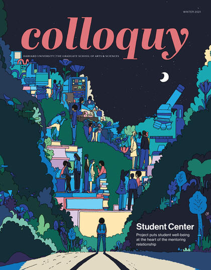 Cover of the winter 2021 issue of Colloquy Magazine 