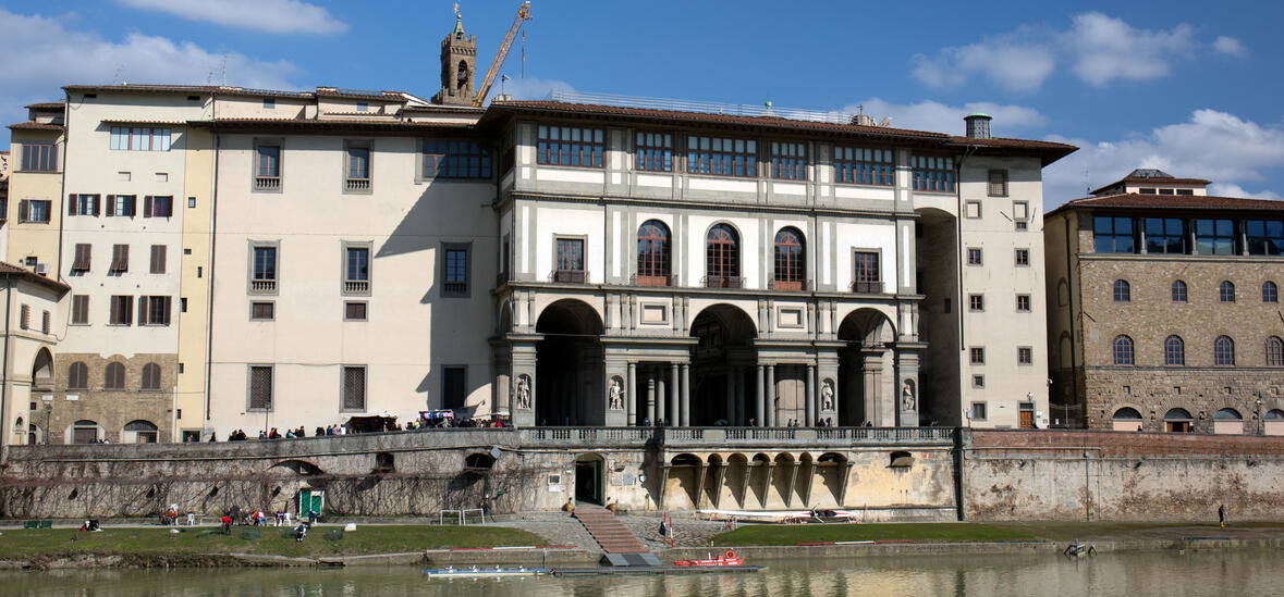 Uffizi Gallery seen from the south