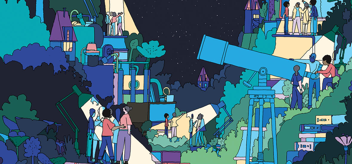 Student Center artwork by Celyn