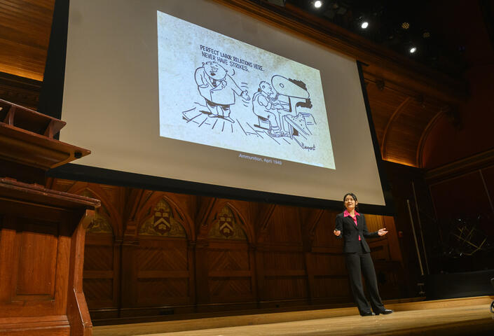 Tina Wei at the Harvard Horizons Symposium in 2024