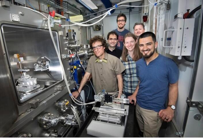 Group shot of researchers in Harvard's Lewis Lab