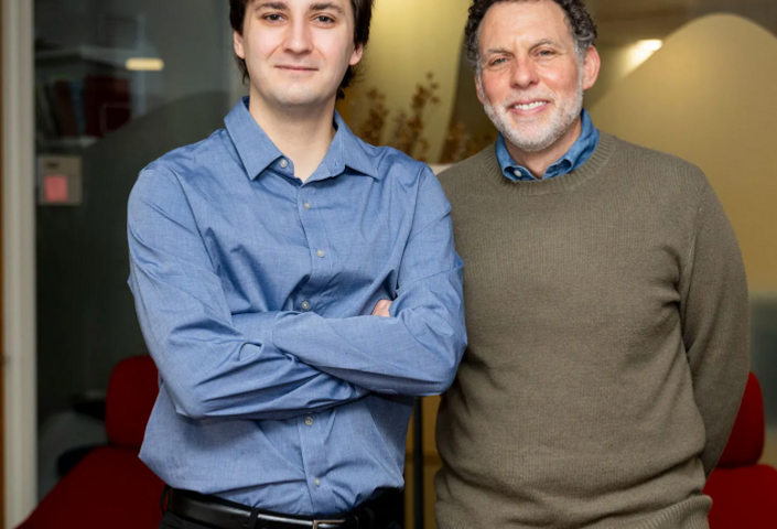 PhD candidate Lucas Woodley, the paper’s lead author (left), with Professor of Psychology Joshua D. Greene.