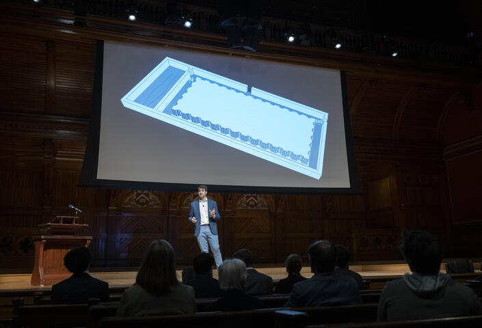 Sergio onstage at the 2025 Harvard Horizons Symposium 