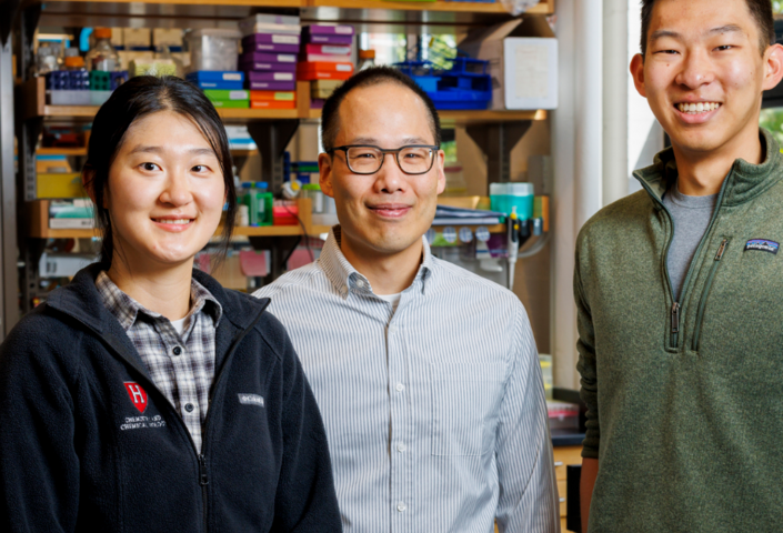 Heejin Roh (left), Brian Liau, and Simon Shen