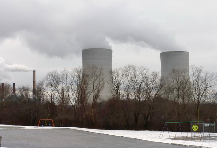 Brayton Point Nuclear Power Plant and Cooling Towers
