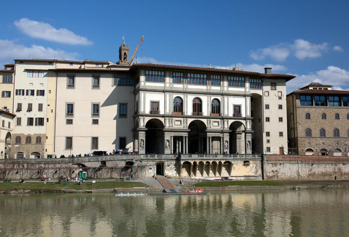 Uffizi Gallery seen from the south