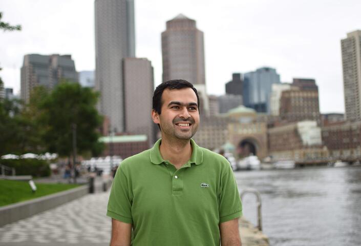 Akshay Dixit with city skyline