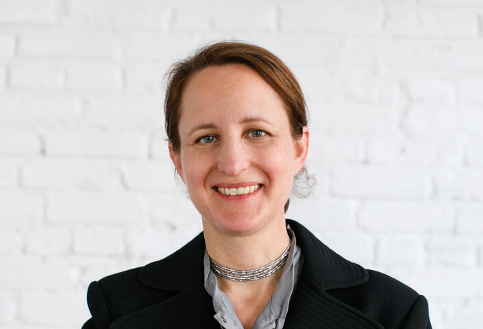 Sophia Rosenfeld posing with her arms crossed