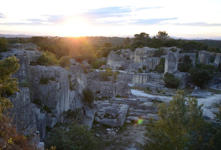 Sunset at Roman quarry at Junas Henk Monster