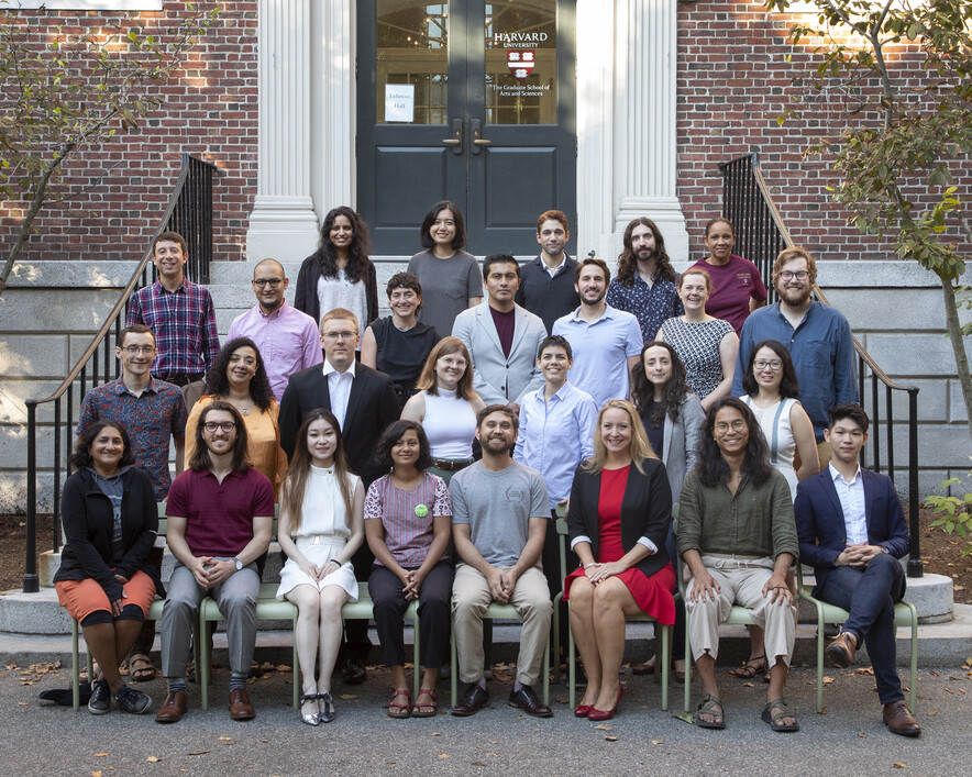 2022-2023 Student Center Fellows outside of Lehman Hall 