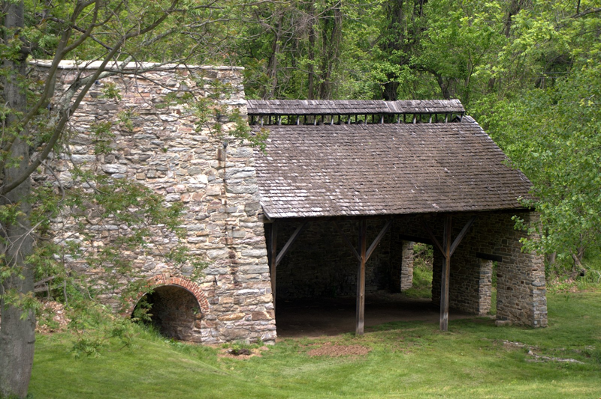 Site of Catoctin Furnace in Cunningham Falls State Park, Maryland.