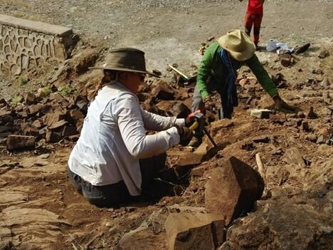 Losso and Javier Ortega-Hernández doing fieldwork in Morocco