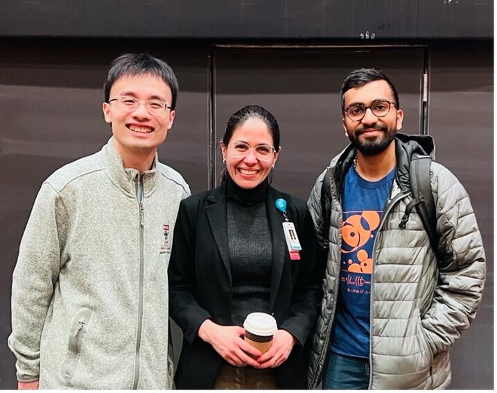 Professor Moura with PhD students