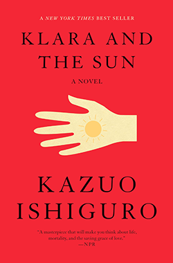 Klara and the Sun book cover with image of sideways hand