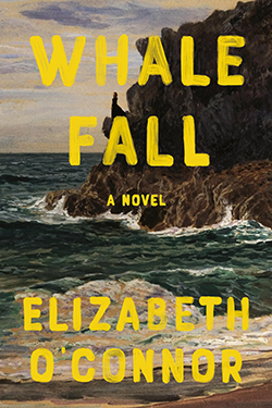 Whale Fall book cover with image of ocean cliffs
