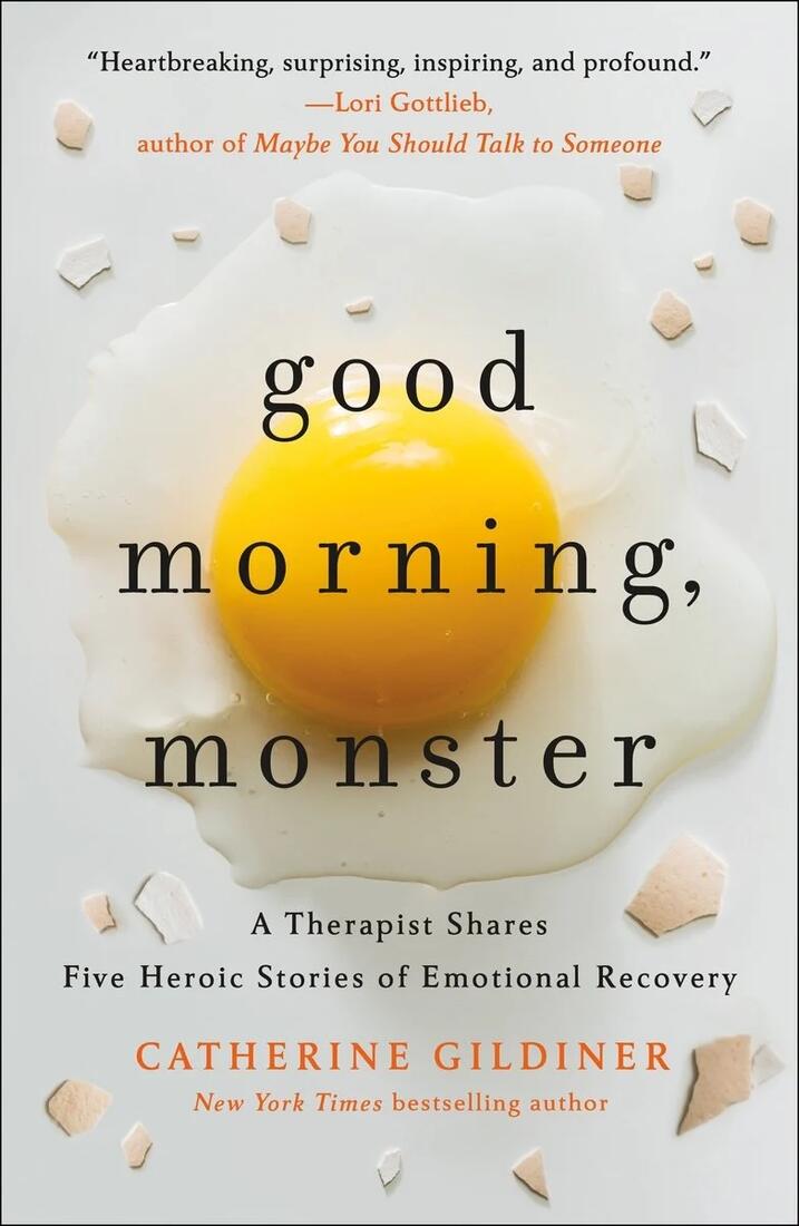 book cover of good morning, monster, with image of frying egg