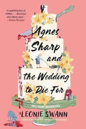 book cover for Agnes Sharp, with a three-tiered wedding cake and a bloody knife stuck in top