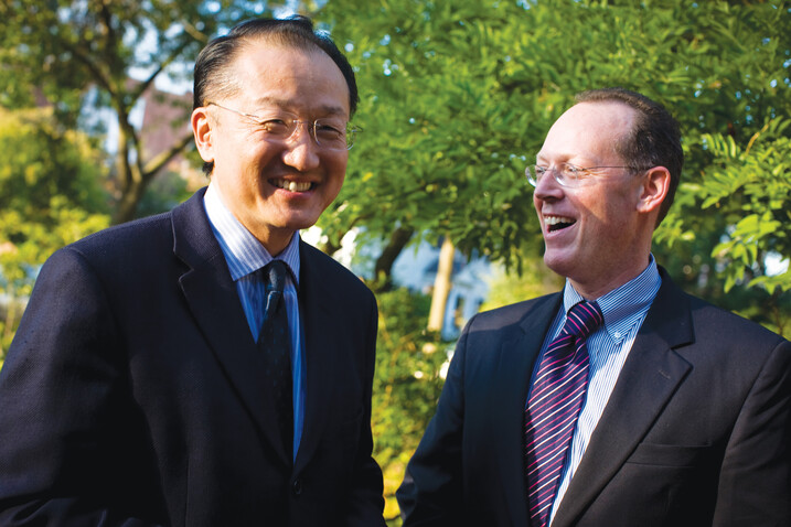 Kim with Paul Farmer, PhD ’90