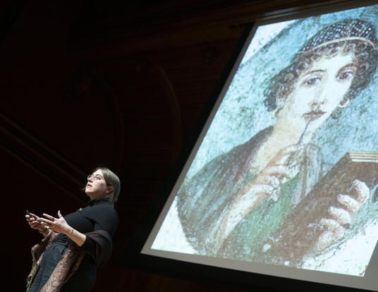 Katherine Horgan presenting at the 2025 Harvard Horizons Symposium