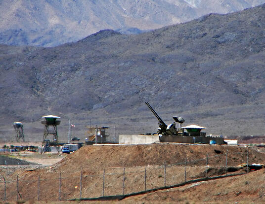 Natanz Nuclear Site in Iran-Hamed Saber