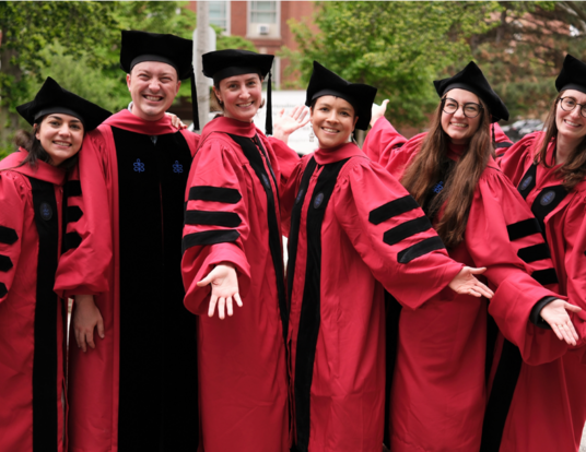 PhD students celebrate their yearslong goals during Commencement.