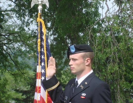 Ben Bellet at Commissionary Ceremony