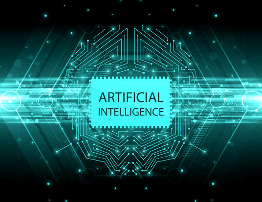 An image for blogs and news sites dealing with artificial intelligence, AI, machine learning, smart computers etc.