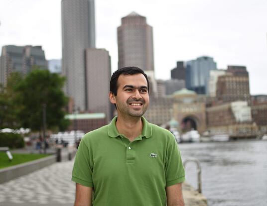 Akshay Dixit with city skyline