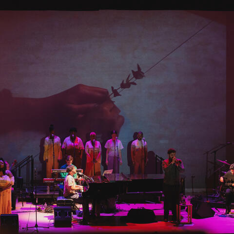 Samora Pinderhughes on stage