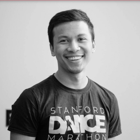 Black and white photo of graduating student Nghia Nguyen.