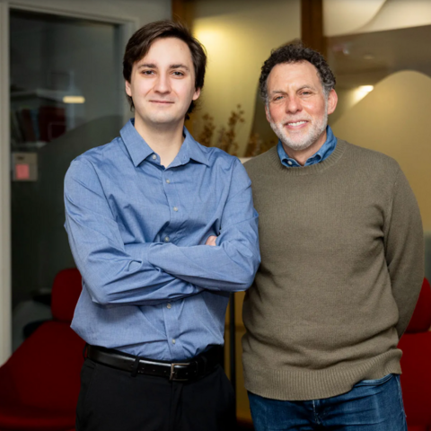 PhD candidate Lucas Woodley, the paper’s lead author (left), with Professor of Psychology Joshua D. Greene.