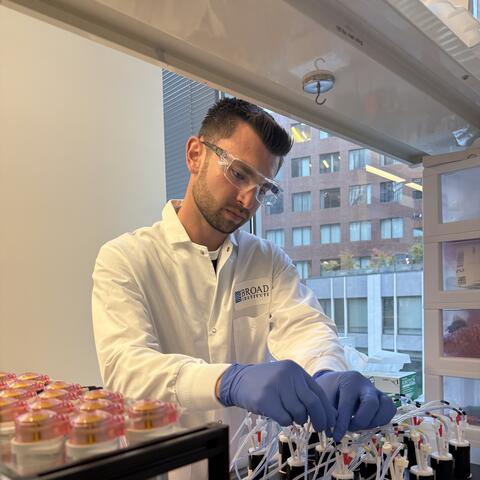 Witte is setting up a PACE experiment, which is the laboratory technique he used to generate evoCAST.