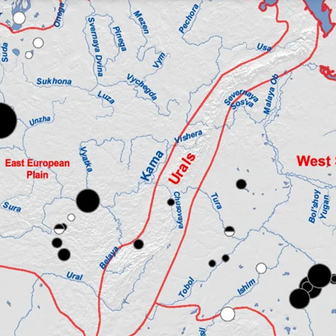 Map of sites that are sources of samples used in the study.