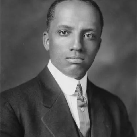 Portrait of a young Carter G. Woodson