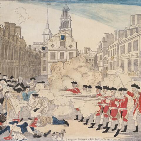 Illustration of The Boston Massacre