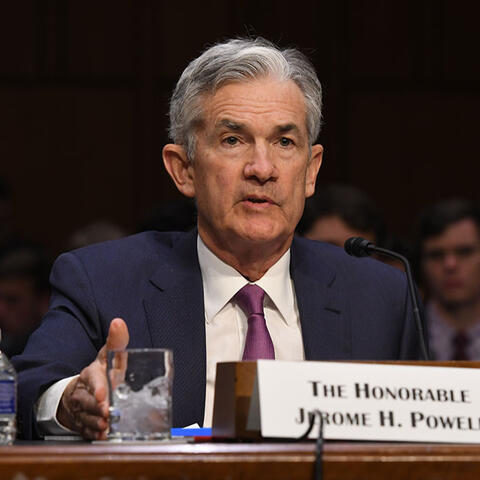 Chairman Powell presents the Monetary Policy Report to the Senate Committee on Banking, Housing, and Urban Affairs in 2018.