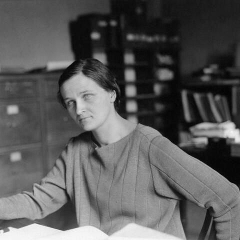 Photograph of Cecilia Payne-Gaposchkin (1900-1979) at Harvard College Observatory