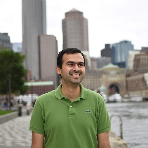 Akshay Dixit with city skyline