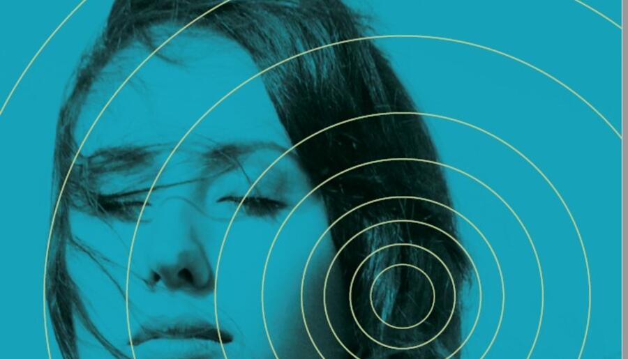 Picture of Sasha Siem with sound waves emanating from her ear