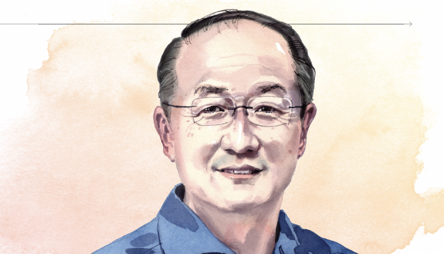 Illustration of Jim Yong Kim