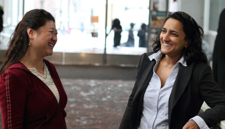 Sheila Thomas and Emily Gardel