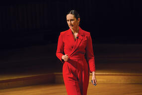 Harvard Horizons scholar on stage