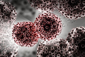 illustration of germs and drug treatment