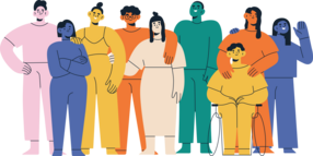 illustration of diverse people
