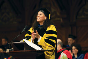 Lakshmi Clark at Commencement