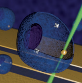 A graphic representation of a cellular thermometer.