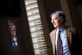 Howard Gardner looking outside a window