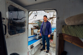 Louis "Coon" Molero, a fisherman from Shell Beach, South New Orleans