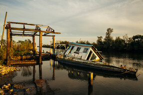 Sunken boat