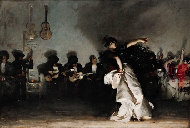 Sargent, John Singer, El Jaleo, Oil on canvas, c.1881, (Isabella Stewart Gardner Museum)